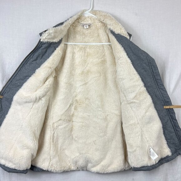 Coldwater Creek Faux Fur Lined Vest Womens 1X Quilted Plus Size Full Zip Cozy - Picture 4 of 10